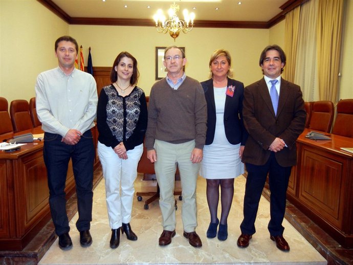 Juan Féllix Royo, en el centro de la imagen