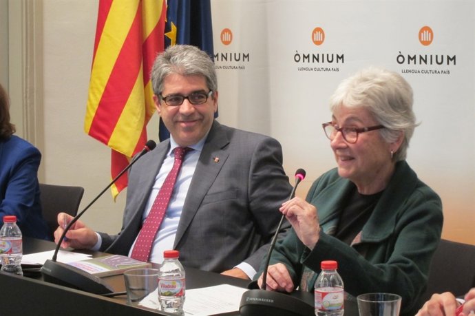 Francesc Homs i Muriel Casals (Òmnium)