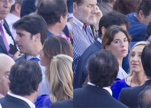 <strong>Francisco Rivera Ordóñez</strong> junto a su prometida <strong>Lourdes Montes</strong> en los toros