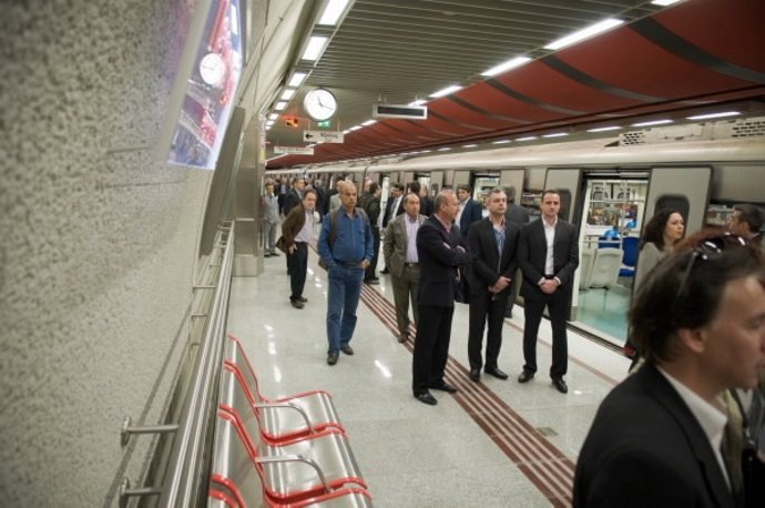 Inauguración línea 2 del metro de Atenas, construida por FCC