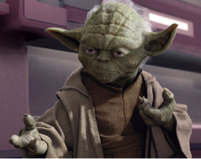 El maestro Yoda de Star Wars (La guerra de las galaxias)