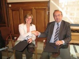 La Consellera De Justicia Y El Presidente Del Cicac