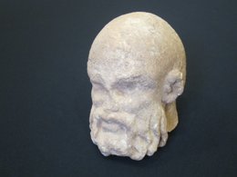 Cabeza romana hallada en La Sagrera