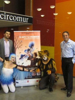 Rafael Aznar, Rafael Gómez junto a los actores