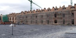 Obras en la Plaza de España