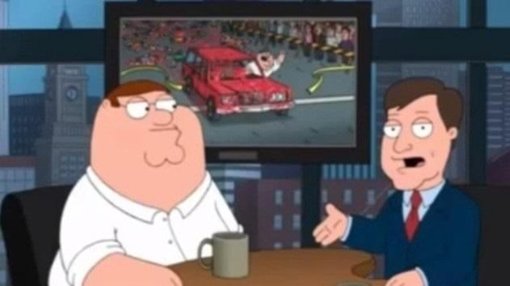 Petter Griffin en la maratón