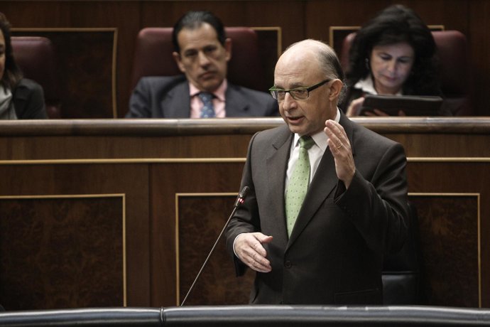 Cristóbal Montoro, en el Congreso