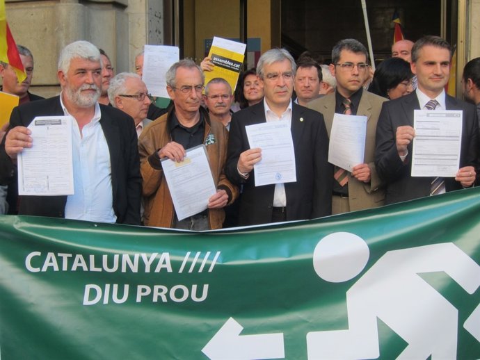 Martí Pujols, Jordi Fornas, Josep Manuel Ximenis, Andreu Franciso y Josep Triadó