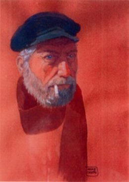 Autorretrato Del Pintor Ángel Arias Crespo