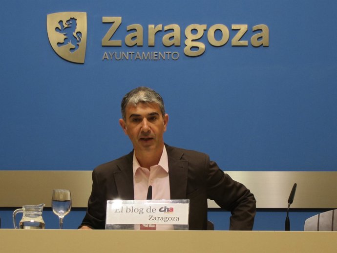 El portavoz del grupo municipal de CHA, Juan Martín