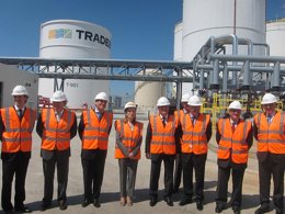 Pte.Artur Mas, ministra A.Pastor, J.Creixell(Tradebe),S.Cambra(Puerto Barcelona)