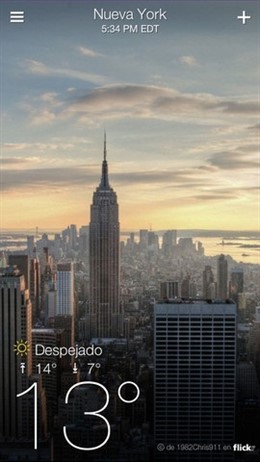 Yahoo muestra el tiempo que hace a través de fotos de Flickr