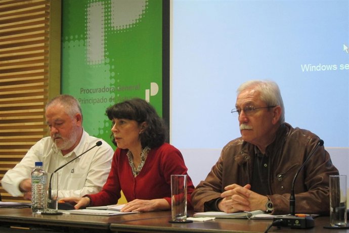 Antonio Pino, Ángeles Martínez y Justo Rodríguez Braga