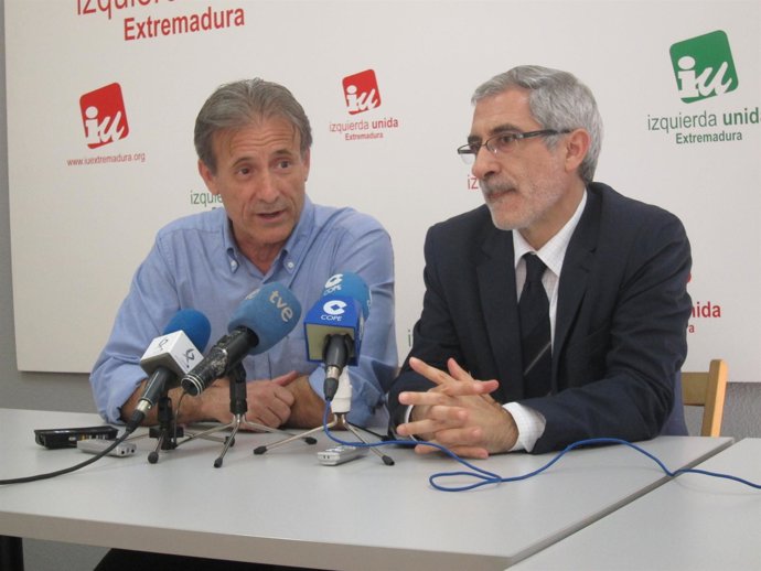 Pedro Escobar y Gaspar Llamazares