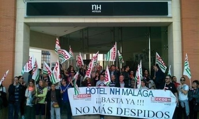 Empleados de NH se concentran en Málaga