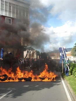 Protesta de trabajadores de Navantia en Ferrol