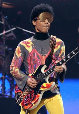 El cantante Prince en concierto