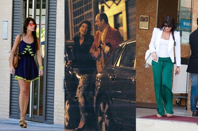 Sonia Ferrer saliendo de los restaurantes de escassi