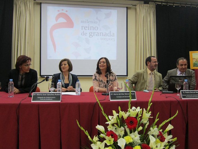 La consejera de Educación, Mar Moreno, en un acto del  Milenio