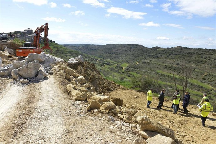Obras sobre la NA-5310, Ujué. 