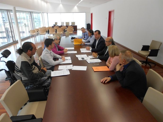 Javier Iniesta en la reunión