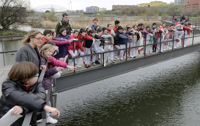 Actividades escolares en el parque de Las Llamas