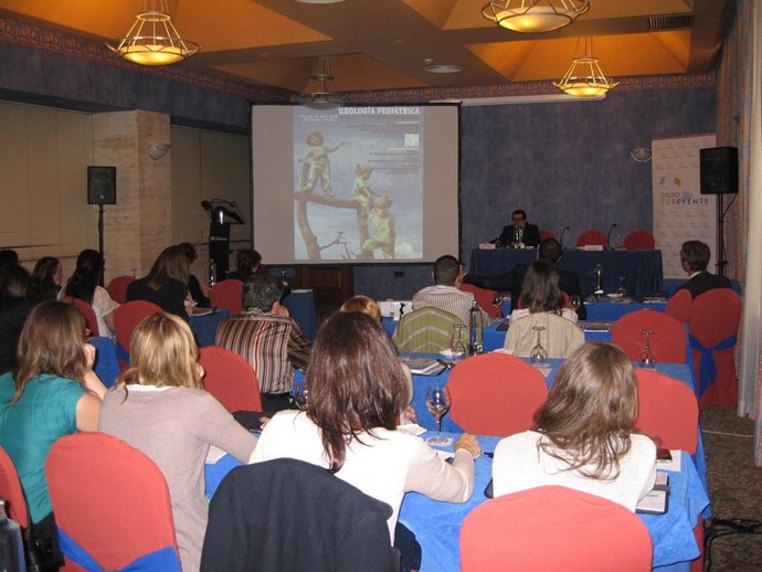 Un momento del curso de urología pediátrica