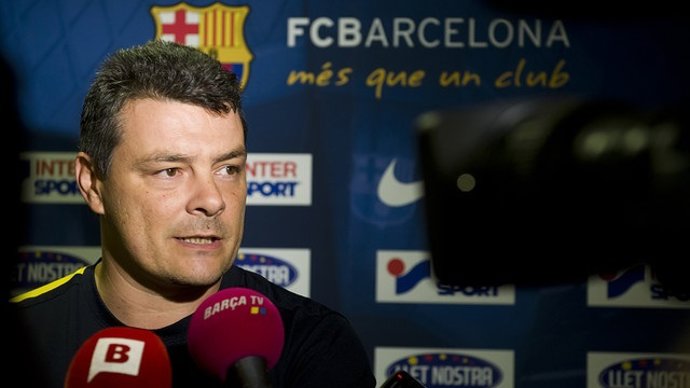 Xavi Pascual, entrenador del Barcelona de balonmano