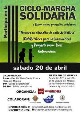 Cartel de la Ciclo-Marcha Solidaria