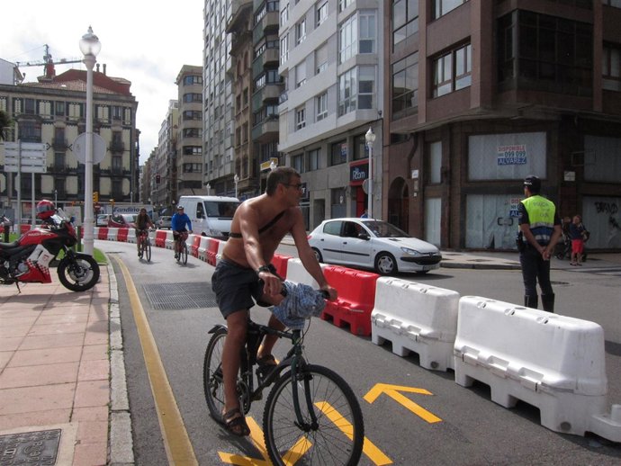 Carril bici de Gijón