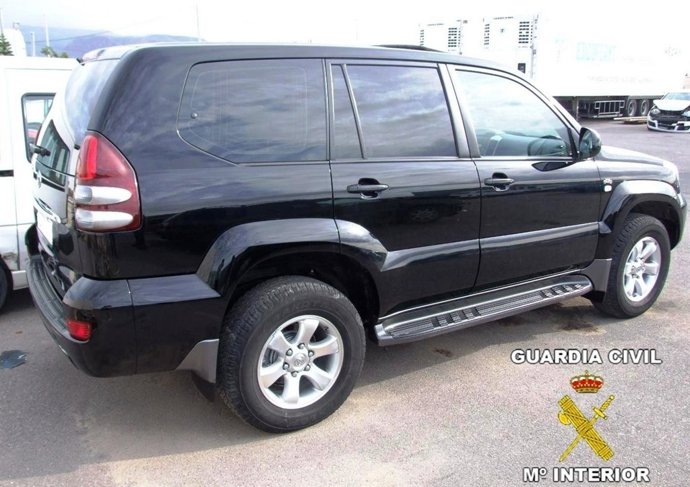 Todoterreno recuperado en Oropesa (Castellón)