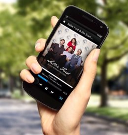 Música por streaming de Deezer en un smartphone