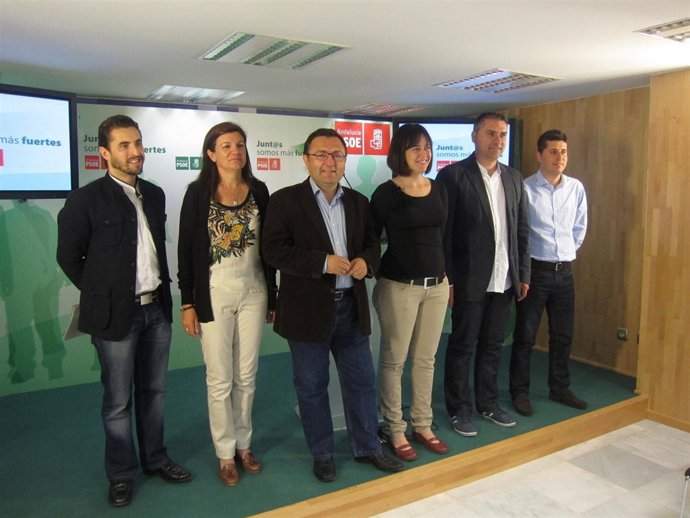 El coordinador de la Interparlamentaria del PSOE-A, Miguel Ángel Heredia 