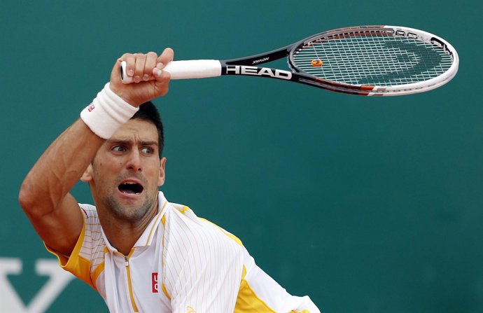 Novak Djokovic en el torneo de Montecarlo