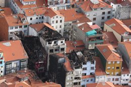 Bermeo tras el incendio