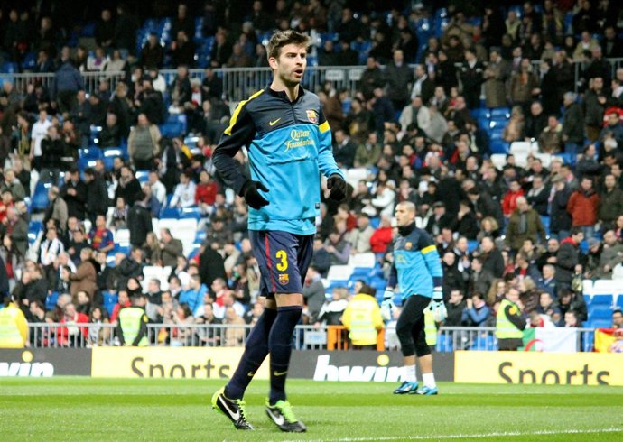 Gerard Piqué entrenamiento Real Madrid FC Barcelona 