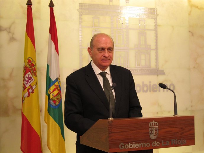 El ministro del Interior Jorge Fernández Díaz en Logroño 