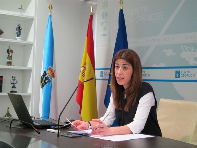 La directora xeral de Comercio, Sol Vázquez Abeal, en rueda de prensa
