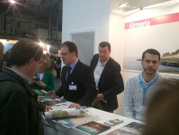 Expositor de 'Costa de Almería' en la Feria de Barcelona