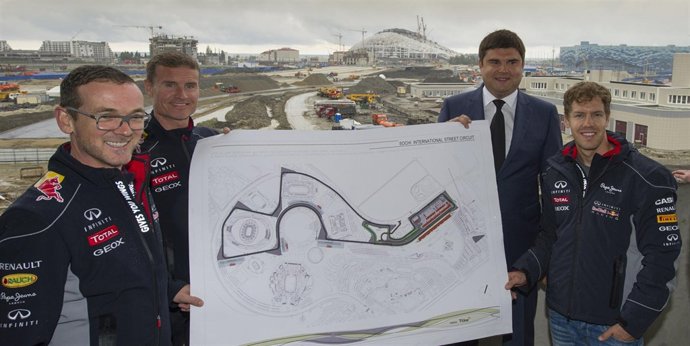 Sebastian Vettel en el circuito de Sochi