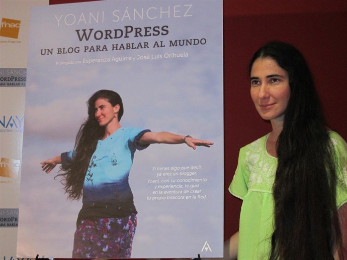 La bloguera cubana Yoani Sánchez, de visita en Madrid