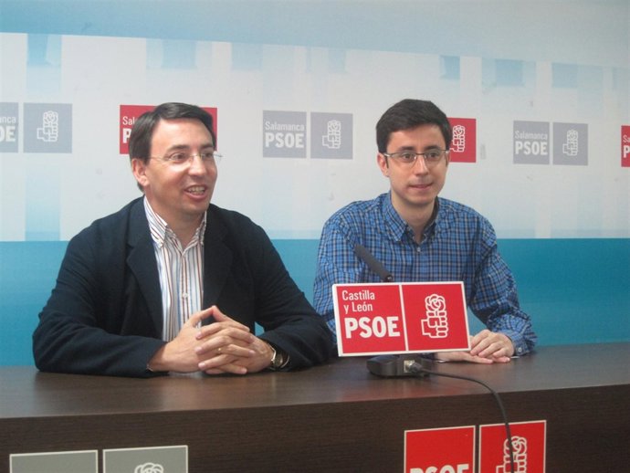 Los socialistas Fernando Pablos (izquierda) y José Luis Mateos (derecha) 