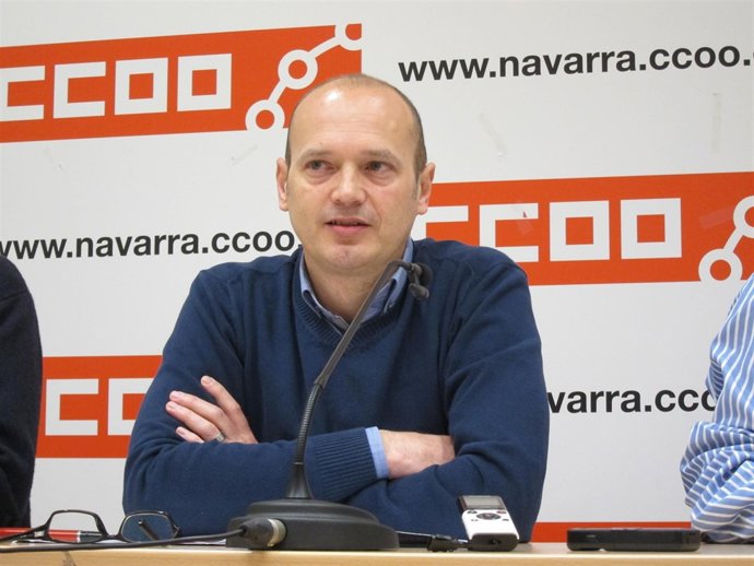 El secretario general de CCOO de Navarra, Raúl Villar.