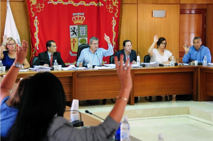 Votación en el pleno de San Bartolomé de Tirajana
