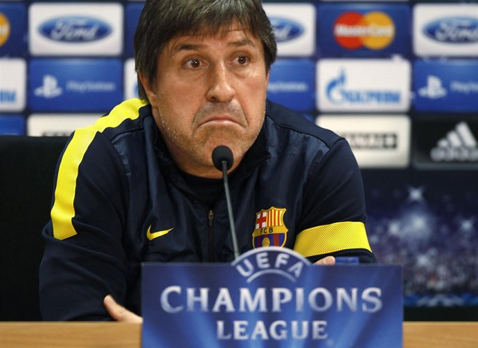 Jordi Roura, en rueda de prensa