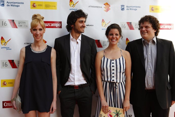 Equipo de 'ESto no es una cita' en el Festival de Málaga