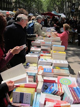 Parada, Libros, Sant Jordi, La Rambla