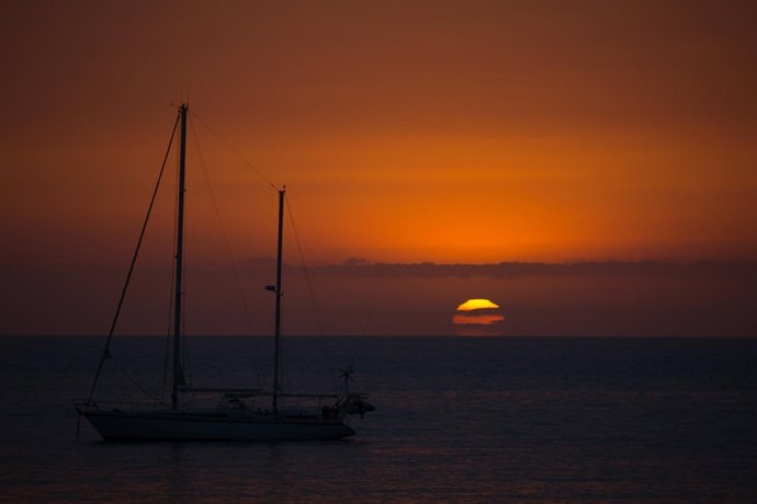 Puesta de sol en el sur de Gran Canaria