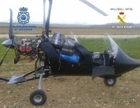 Interceptado en Málaga un autogiro cargado con 110 kilogramos de hachís
