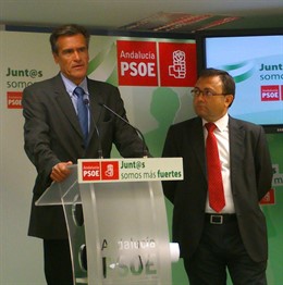 Juan Fernando López Aguilar y Miguel Angel Heredia psoe